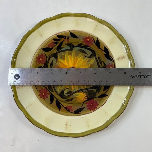 Certified International 8.5" Sunflower Flat Serving Plate Margaret Le Van - Picture 5 of 5